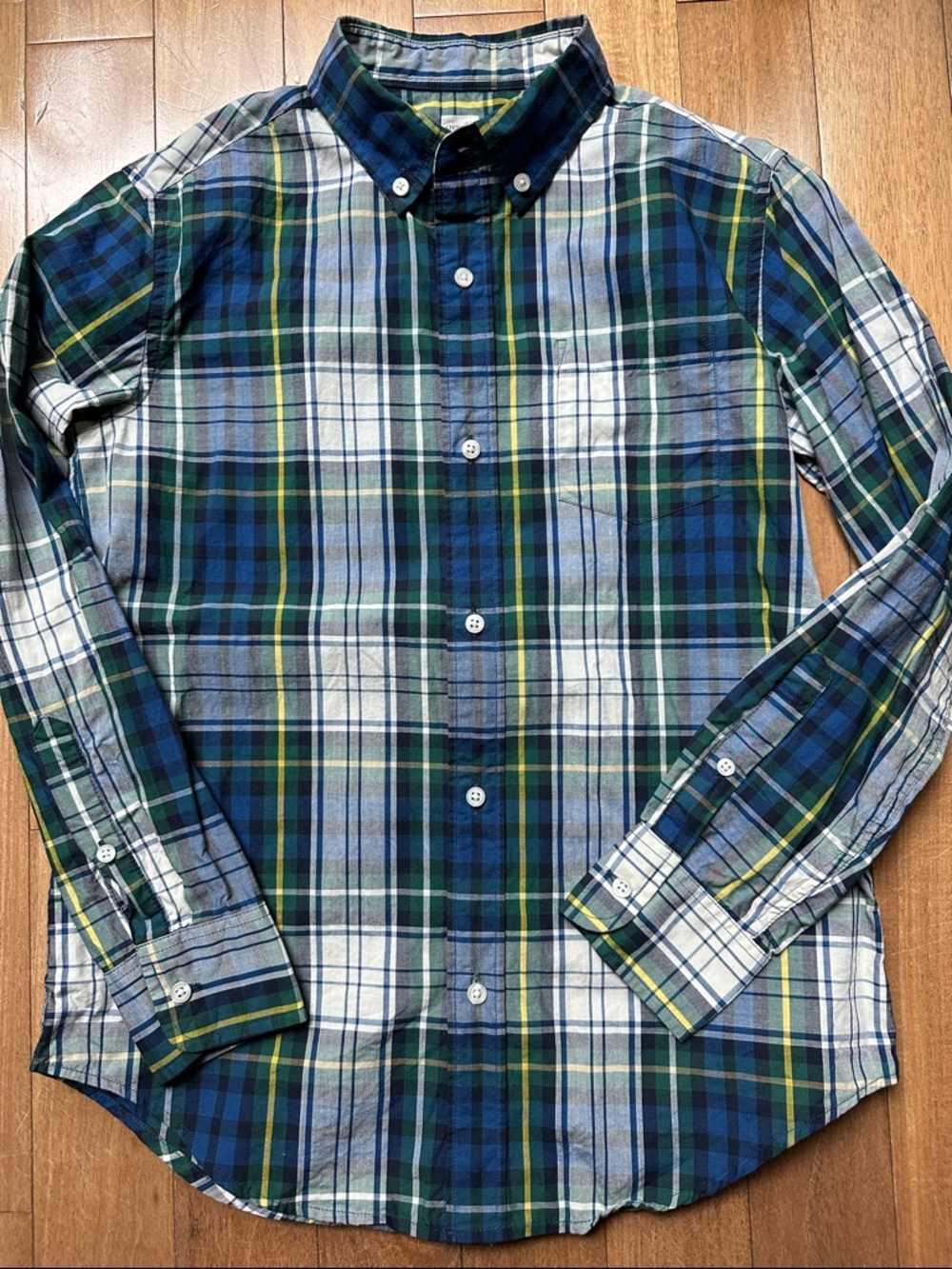 J. Crew crewcuts Boys’ plaid dress shirt, size 12